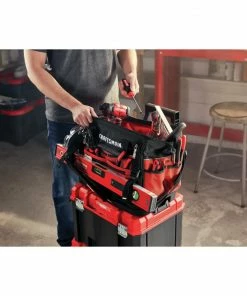 Cheap 👏 CRAFTSMAN Tool Bags VERSASTACK Red/Black Polyester 17-in Zippered Tool Bag 🔥 -Craftsman Official Shop 40678589