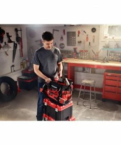 Cheap 👏 CRAFTSMAN Tool Bags VERSASTACK Red/Black Polyester 17-in Zippered Tool Bag 🔥 -Craftsman Official Shop 40680648