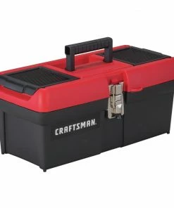 Best deal ✨ CRAFTSMAN Portable Tool Boxes Diy﻿ 16-in Red Plastic Lockable Tool Box 👏 -Craftsman Official Shop 40774657