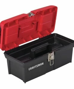 Best deal ✨ CRAFTSMAN Portable Tool Boxes Diy﻿ 16-in Red Plastic Lockable Tool Box 👏 -Craftsman Official Shop 40774664
