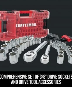 Flash Sale ✔️ CRAFTSMAN Mechanics Tool Sets Versastack 71-Piece Standard (SAE) and Metric Combination Polished Chrome Mechanics Tool Set (1/4-in; 3/8-in;) 🎁 -Craftsman Official Shop 40777380