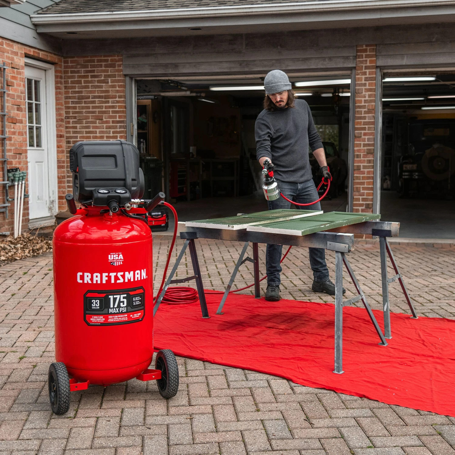 Best Sale π CRAFTSMAN Air Compressors 33-Gallon Single Stage Portable Corded Electric Vertical Air Compressor β¨ 16 Best Sale π CRAFTSMAN Air Compressors 33-Gallon Single Stage Portable Corded Electric Vertical Air Compressor β¨ - Image 16