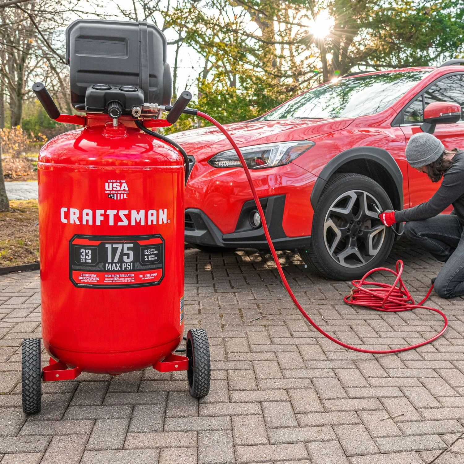 Best Sale π CRAFTSMAN Air Compressors 33-Gallon Single Stage Portable Corded Electric Vertical Air Compressor β¨ 13 Best Sale π CRAFTSMAN Air Compressors 33-Gallon Single Stage Portable Corded Electric Vertical Air Compressor β¨ - Image 13