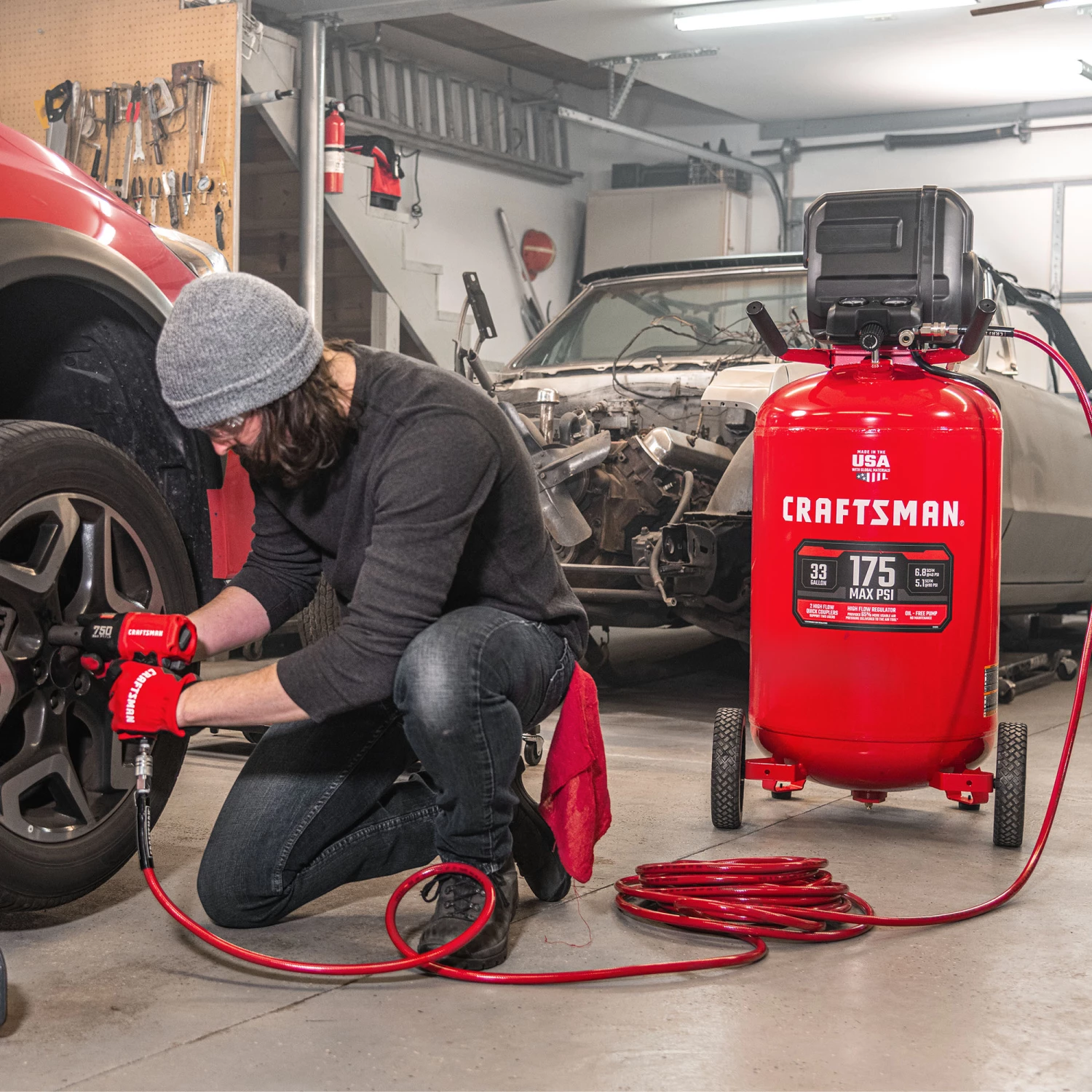 Best Sale π CRAFTSMAN Air Compressors 33-Gallon Single Stage Portable Corded Electric Vertical Air Compressor β¨ 14 Best Sale π CRAFTSMAN Air Compressors 33-Gallon Single Stage Portable Corded Electric Vertical Air Compressor β¨ - Image 14