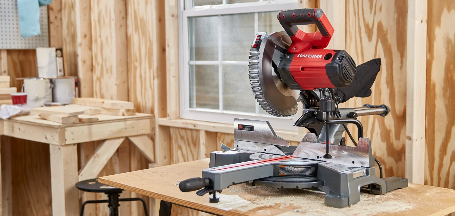 Buy π CRAFTSMAN Miter Saws 10-in 15 Amps Single Bevel Sliding Corded Miter Saw π 5 Buy π CRAFTSMAN Miter Saws 10-in 15 Amps Single Bevel Sliding Corded Miter Saw π - Image 5