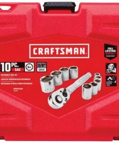 Top 10 🛒 CRAFTSMAN Mechanics Tool Sets 10-Piece Standard (SAE) Polished Chrome Mechanics Tool Set (3/8-in) 👍 -Craftsman Official Shop 42311333