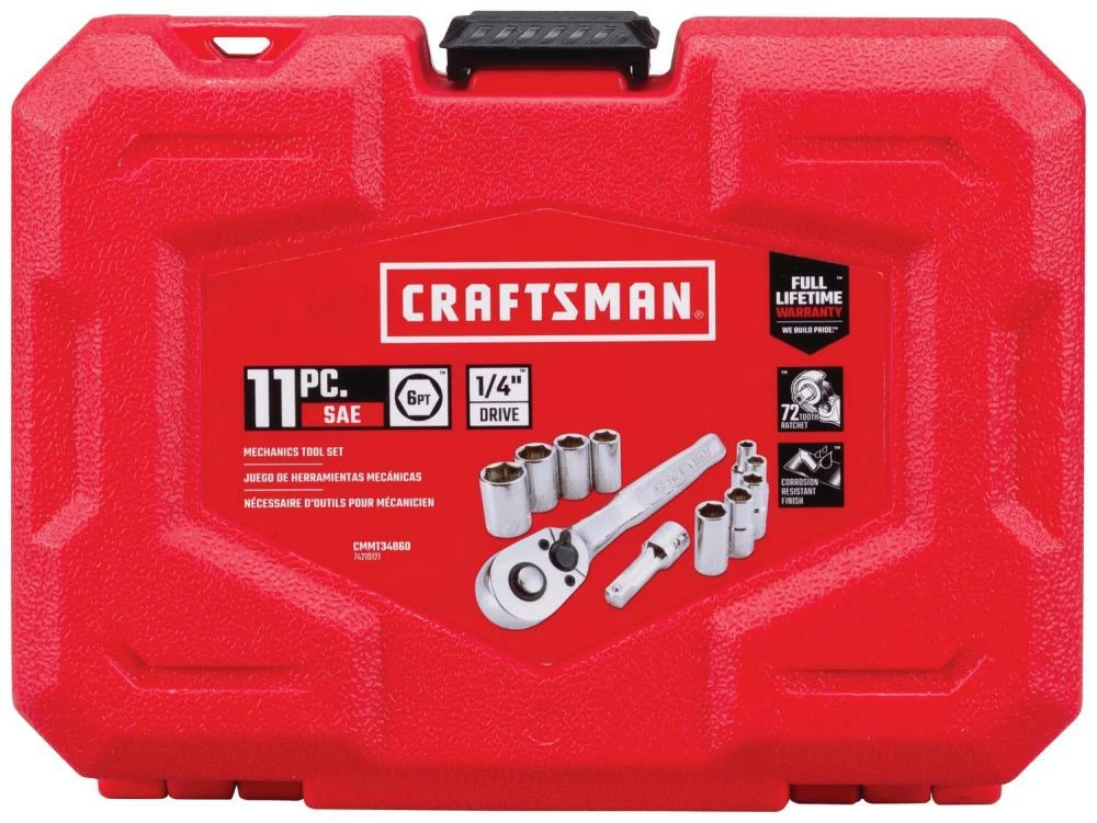 Discount π€© CRAFTSMAN Mechanics Tool Sets 11-Piece Standard (SAE) Polished Chrome Mechanics Tool Set (1/4-in) β 3 Discount π€© CRAFTSMAN Mechanics Tool Sets 11-Piece Standard (SAE) Polished Chrome Mechanics Tool Set (1/4-in) β - Image 3