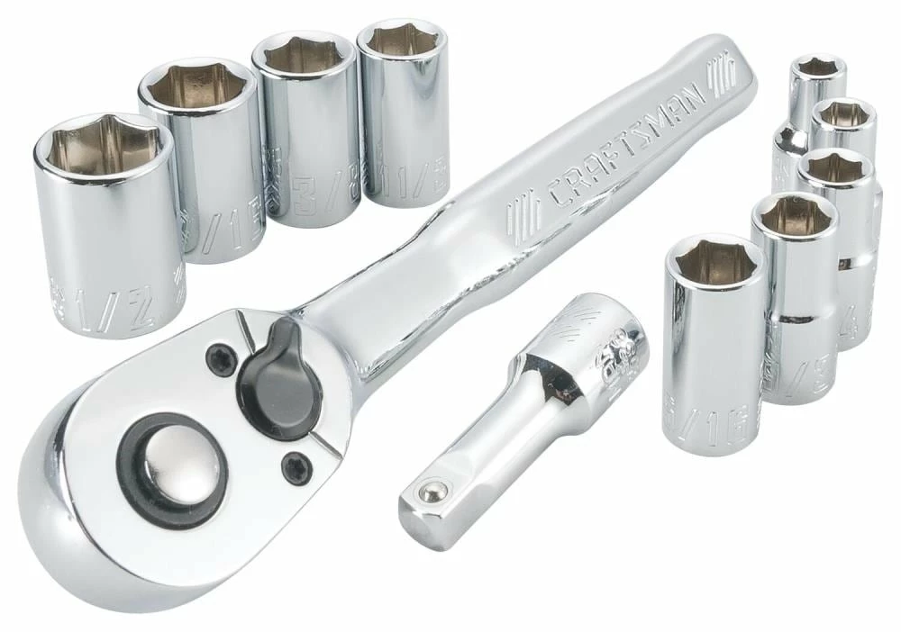 Discount π€© CRAFTSMAN Mechanics Tool Sets 11-Piece Standard (SAE) Polished Chrome Mechanics Tool Set (1/4-in) β 2 Discount π€© CRAFTSMAN Mechanics Tool Sets 11-Piece Standard (SAE) Polished Chrome Mechanics Tool Set (1/4-in) β - Image 2