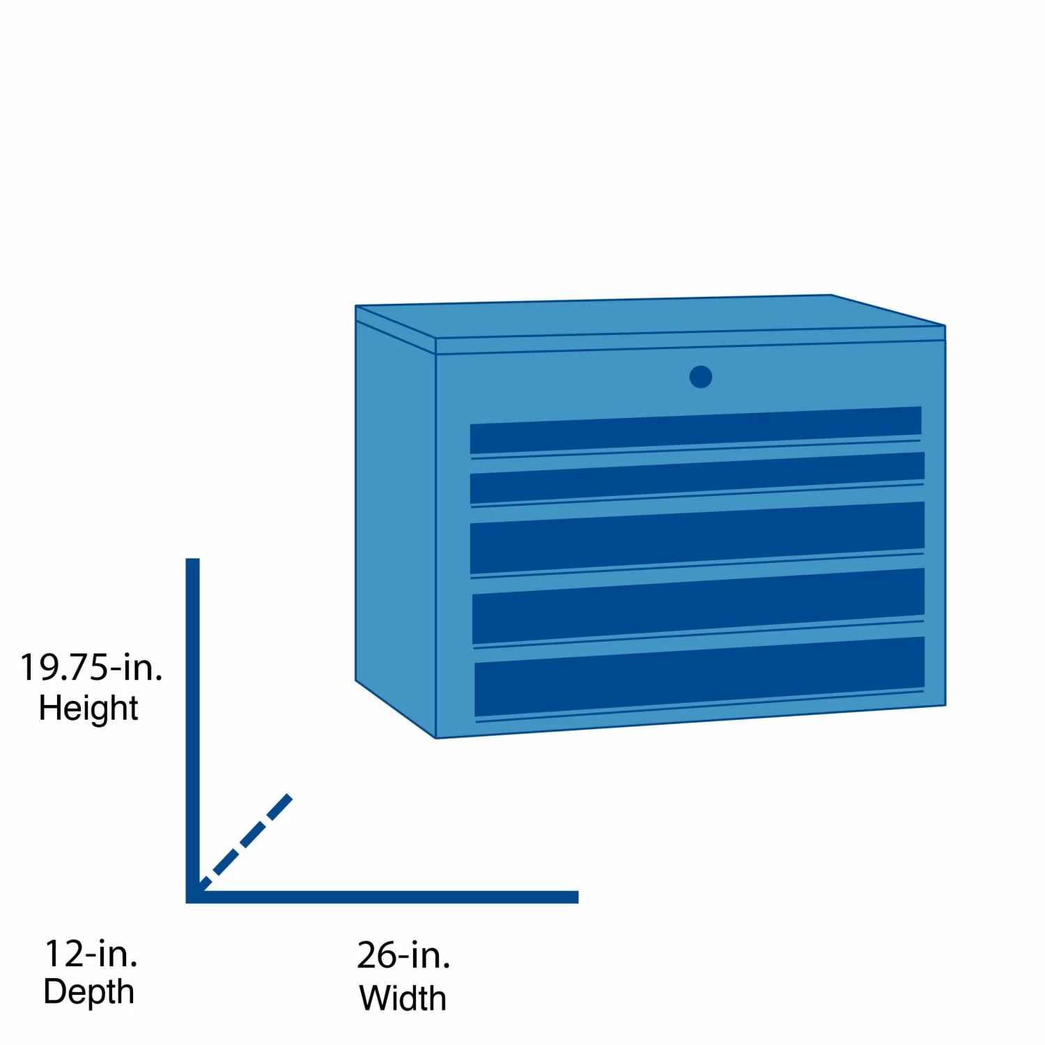 New π― CRAFTSMAN Top Tool Chests 2000 Series 26-in W x 19.75-in H 5-Drawer Steel Tool Chest (Red) π 2 New π― CRAFTSMAN Top Tool Chests 2000 Series 26-in W x 19.75-in H 5-Drawer Steel Tool Chest (Red) π - Image 2