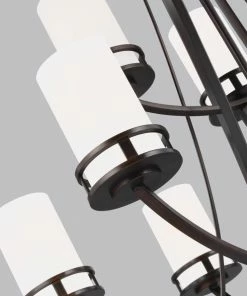 Top 10 ⭐ Sea Gull Lighting Chandeliers Robie 9-Light Bronze Craftsman Chandelier 🔥 -Craftsman Official Shop 42624312