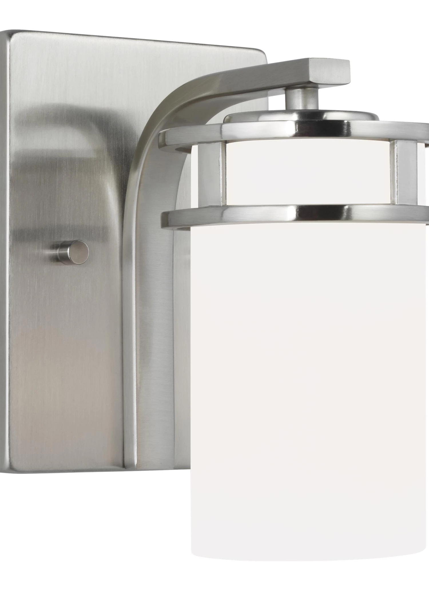 Flash Sale 😍 Sea Gull Lighting Wall Sconces Robie 5-in W 1-Light Brushed Nickel Craftsman Wall Sconce 🔥 2 Flash Sale 😍 Sea Gull Lighting Wall Sconces Robie 5-in W 1-Light Brushed Nickel Craftsman Wall Sconce 🔥 - Image 2