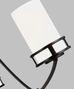 Cheap 💯 Sea Gull Lighting Chandeliers Robie 3-Light Bronze Craftsman Chandelier 🧨 -Craftsman Official Shop 42633847