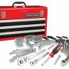 Cheapest 🤩 CRAFTSMAN Mechanics Tool Sets 224-Piece Standard (SAE) and Metric Combination Polished Chrome Mechanics Tool Set (1/4-in; 3/8-in) 🎁