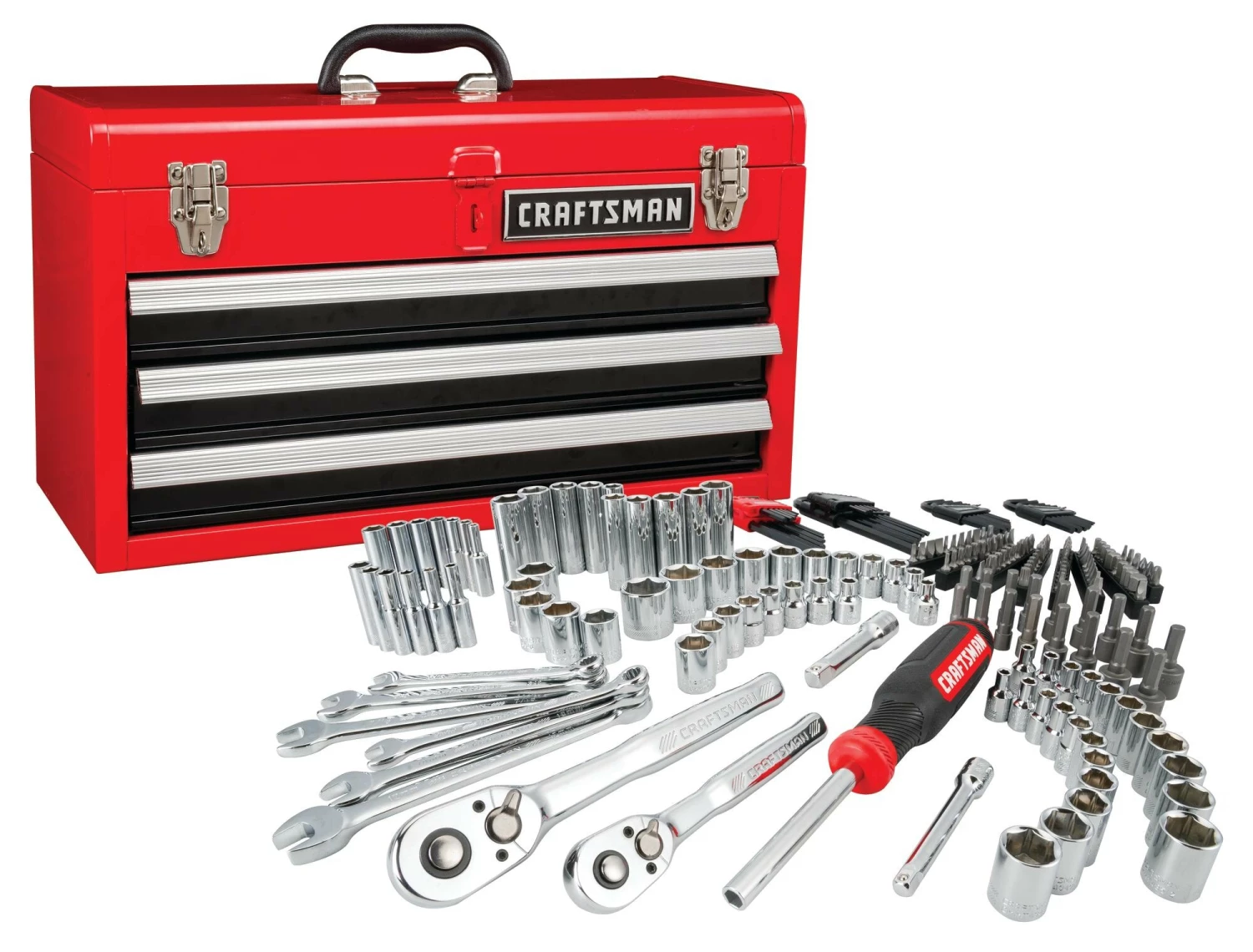 Cheapest π€© CRAFTSMAN Mechanics Tool Sets 224-Piece Standard (SAE) and Metric Combination Polished Chrome Mechanics Tool Set (1/4-in; 3/8-in) π 1 Cheapest π€© CRAFTSMAN Mechanics Tool Sets 224-Piece Standard (SAE) and Metric Combination Polished Chrome Mechanics Tool Set (1/4-in; 3/8-in) π