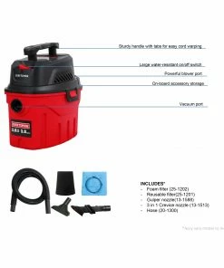 Best deal 🔥 CRAFTSMAN Shop Vacuums 3-Gallon Corded Portable Wet/Dry Shop Vacuum (Corded) 🔔 -Craftsman Official Shop 43456596 scaled