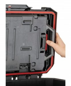 Promo 👏 CRAFTSMAN Portable Tool Boxes TradeStack System Tower 22-in Black Plastic Wheels Lockable Tool Box 🔔 -Craftsman Official Shop 43569039