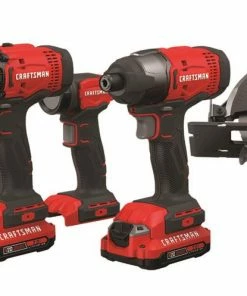 Brand new 🎉 CRAFTSMAN Power Tool Combo Kits V20 5-Tool 20-Volt Max Power Tool Combo Kit with Soft Case (2-Batteries Included and Charger Included) 🔔