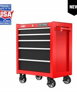 Buy ⭐ CRAFTSMAN Bottom Tool Cabinets 2000 Series 26.5-in W x 34-in H 5-Drawer Steel Rolling Tool Cabinet (Red) 👍