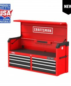 Flash Sale 👍 CRAFTSMAN Top Tool Chests 2000 Series 52-In 8-Drawer Chest - Red 🎁