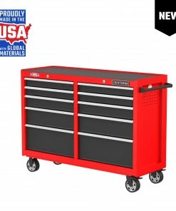 Hot Sale 🧨 CRAFTSMAN Bottom Tool Cabinets 2000 52-In 10-Drawer Cabinet - Red 😀