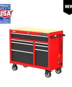 Discount π CRAFTSMAN Bottom Tool Cabinets 2000 Series 41-in W x 34-in H 7-Drawer Steel Rolling Tool Cabinet (Red) π