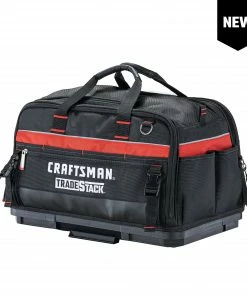 Best deal 😀 CRAFTSMAN Tool Bags TRADESTACK System Black/Red Polyester 22.5-in Tool Bag 👏