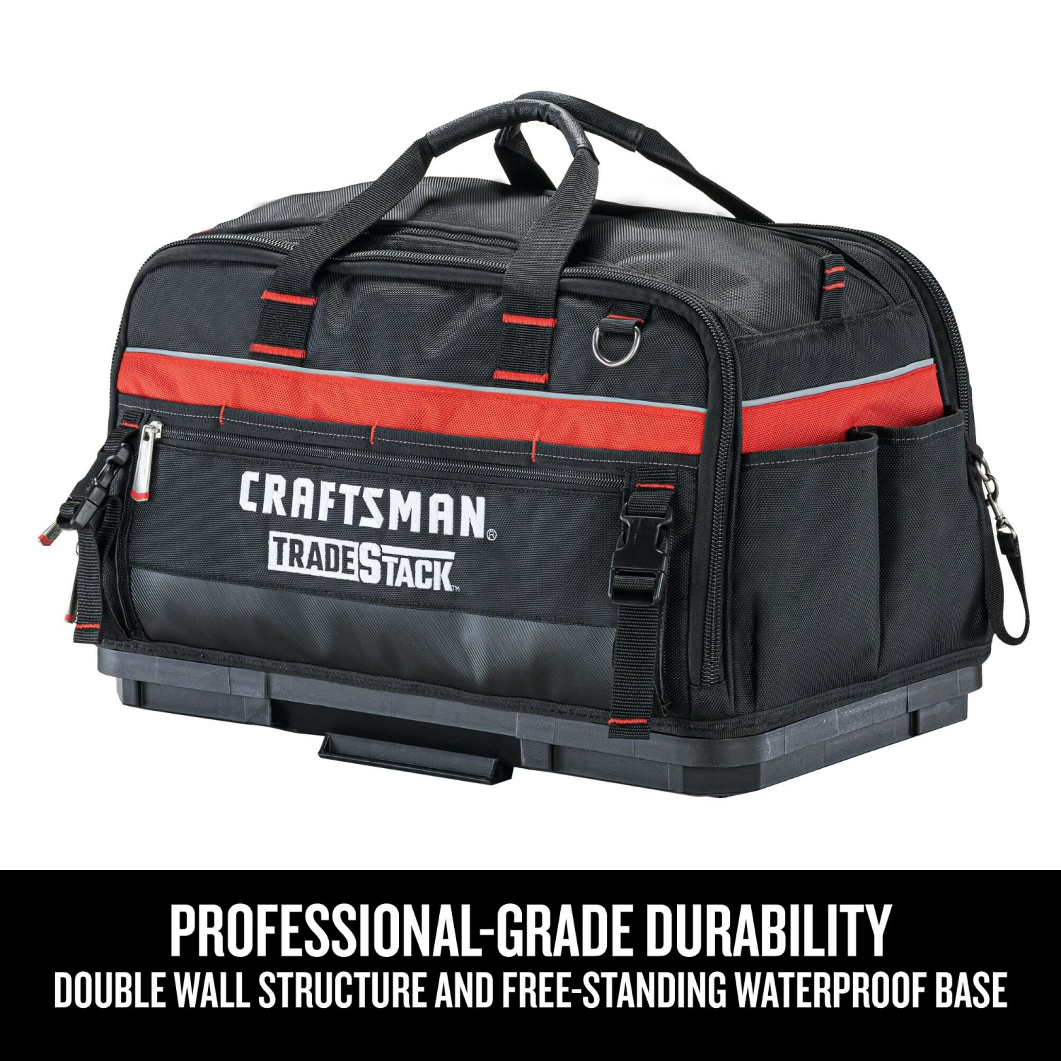 Best deal π CRAFTSMAN Tool Bags TRADESTACK System Black/Red Polyester 22.5-in Tool Bag π 3 Best deal π CRAFTSMAN Tool Bags TRADESTACK System Black/Red Polyester 22.5-in Tool Bag π - Image 3