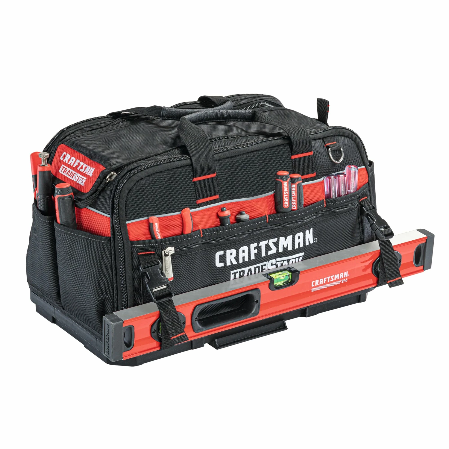 Best deal π CRAFTSMAN Tool Bags TRADESTACK System Black/Red Polyester 22.5-in Tool Bag π 7 Best deal π CRAFTSMAN Tool Bags TRADESTACK System Black/Red Polyester 22.5-in Tool Bag π - Image 7