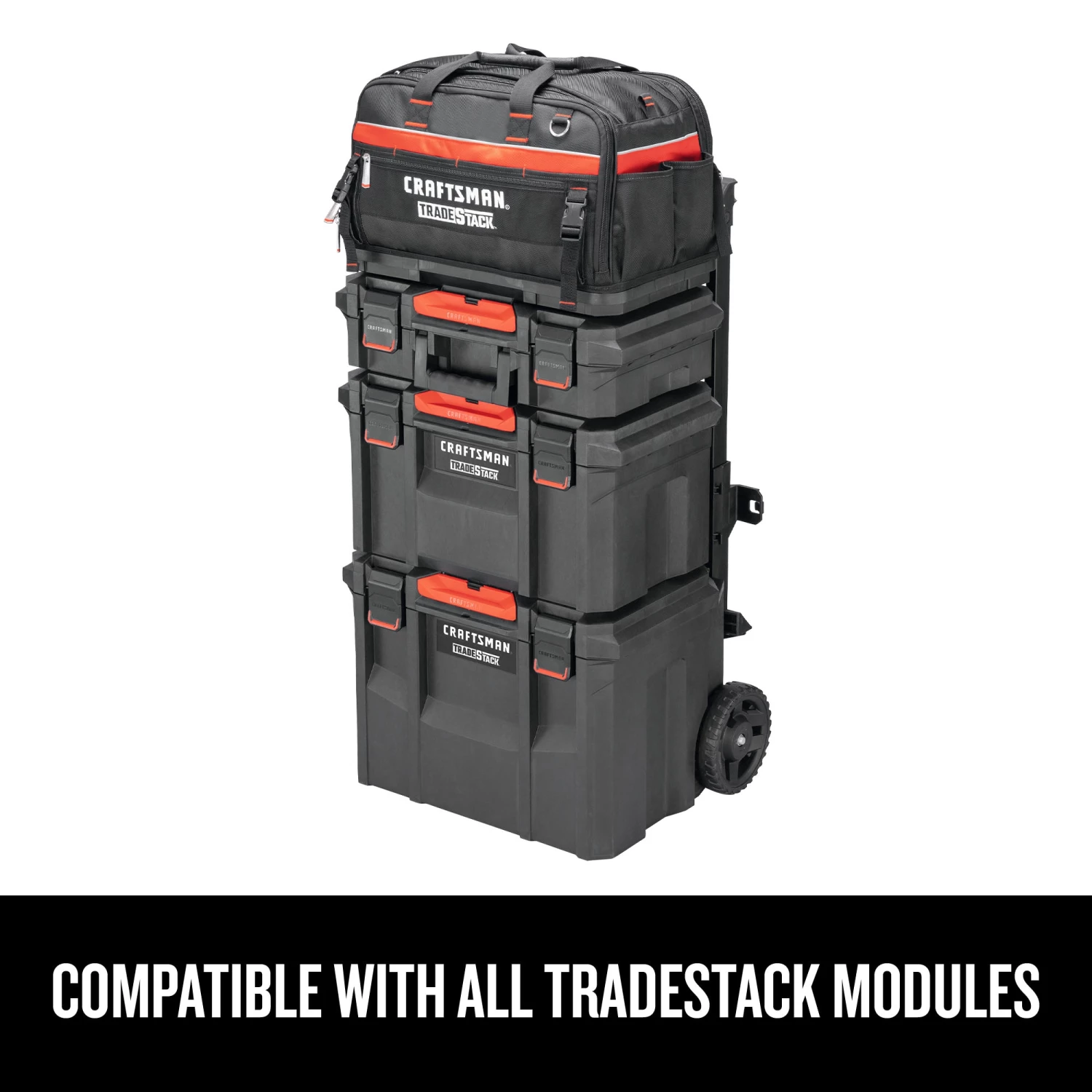 Best deal π CRAFTSMAN Tool Bags TRADESTACK System Black/Red Polyester 22.5-in Tool Bag π 6 Best deal π CRAFTSMAN Tool Bags TRADESTACK System Black/Red Polyester 22.5-in Tool Bag π - Image 6