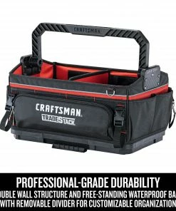 Best Sale 𧨠CRAFTSMAN Tool Bags TRADESTACK System Black/Red Polyester 22.375-in Zippered Tool Tote π 10 Best Sale 𧨠CRAFTSMAN Tool Bags TRADESTACK System Black/Red Polyester 22.375-in Zippered Tool Tote π -Craftsman Official Shop 44392087