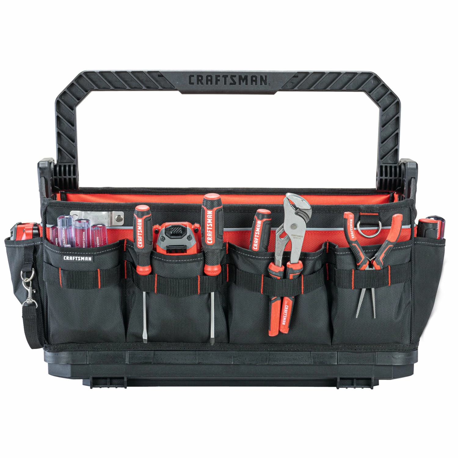 Best Sale 𧨠CRAFTSMAN Tool Bags TRADESTACK System Black/Red Polyester 22.375-in Zippered Tool Tote π 7 Best Sale 𧨠CRAFTSMAN Tool Bags TRADESTACK System Black/Red Polyester 22.375-in Zippered Tool Tote π - Image 7