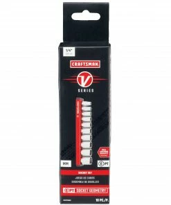 Discount ❤️ CRAFTSMAN Sockets & Socket Sets V-Series 10-Piece Metric 1/4-in Drive 6-point Set Shallow Socket Set 🛒 -Craftsman Official Shop 44486389
