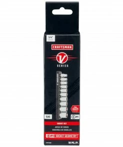 Best reviews of 🎉 CRAFTSMAN Sockets & Socket Sets V-Series 10-Piece Standard (SAE) 1/4-in Drive 6-point Set Shallow Socket Set ✔️ -Craftsman Official Shop 44486403