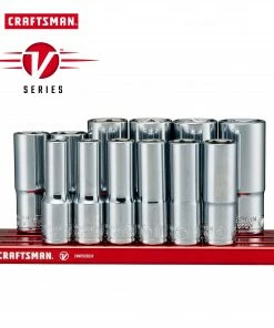 New 🤩 CRAFTSMAN Sockets & Socket Sets V-Series 12-Piece Metric 3/8-in Drive 6-point Set Deep Socket Set 🔔