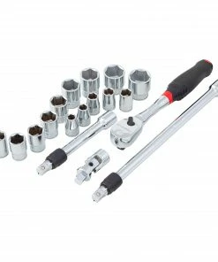 Hot Sale 😍 CRAFTSMAN Sockets & Socket Sets V-Series 18-Piece Metric 3/8-in Drive 6-point Set Shallow Socket Set 🤩 -Craftsman Official Shop 44499050