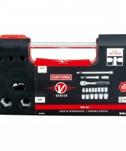 Hot Sale 😍 CRAFTSMAN Sockets & Socket Sets V-Series 18-Piece Metric 3/8-in Drive 6-point Set Shallow Socket Set 🤩 -Craftsman Official Shop 44499190