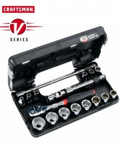 Buy β CRAFTSMAN Sockets & Socket Sets V-Series 18-Piece Standard (SAE) 3/8-in Drive 6-point Set Shallow Socket Set π―