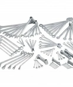 Outlet 🤩 CRAFTSMAN Mechanics Tool Sets 92-Piece Standard (SAE) and Metric Combination Polished Chrome Mechanics Tool Set ❤️