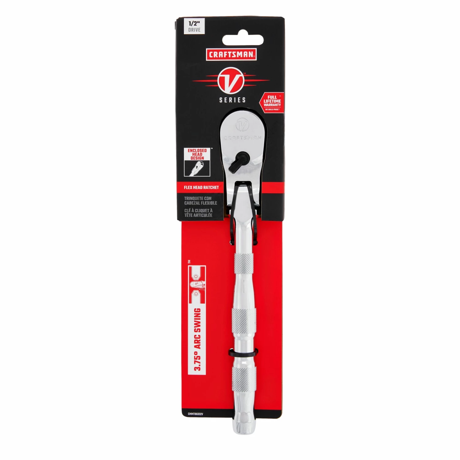 Outlet π CRAFTSMAN Ratchets & Ratchet Sets V-series 96-Tooth 1/2-in Drive Flexible Head Standard Ratchet π 4 Outlet π CRAFTSMAN Ratchets & Ratchet Sets V-series 96-Tooth 1/2-in Drive Flexible Head Standard Ratchet π - Image 4