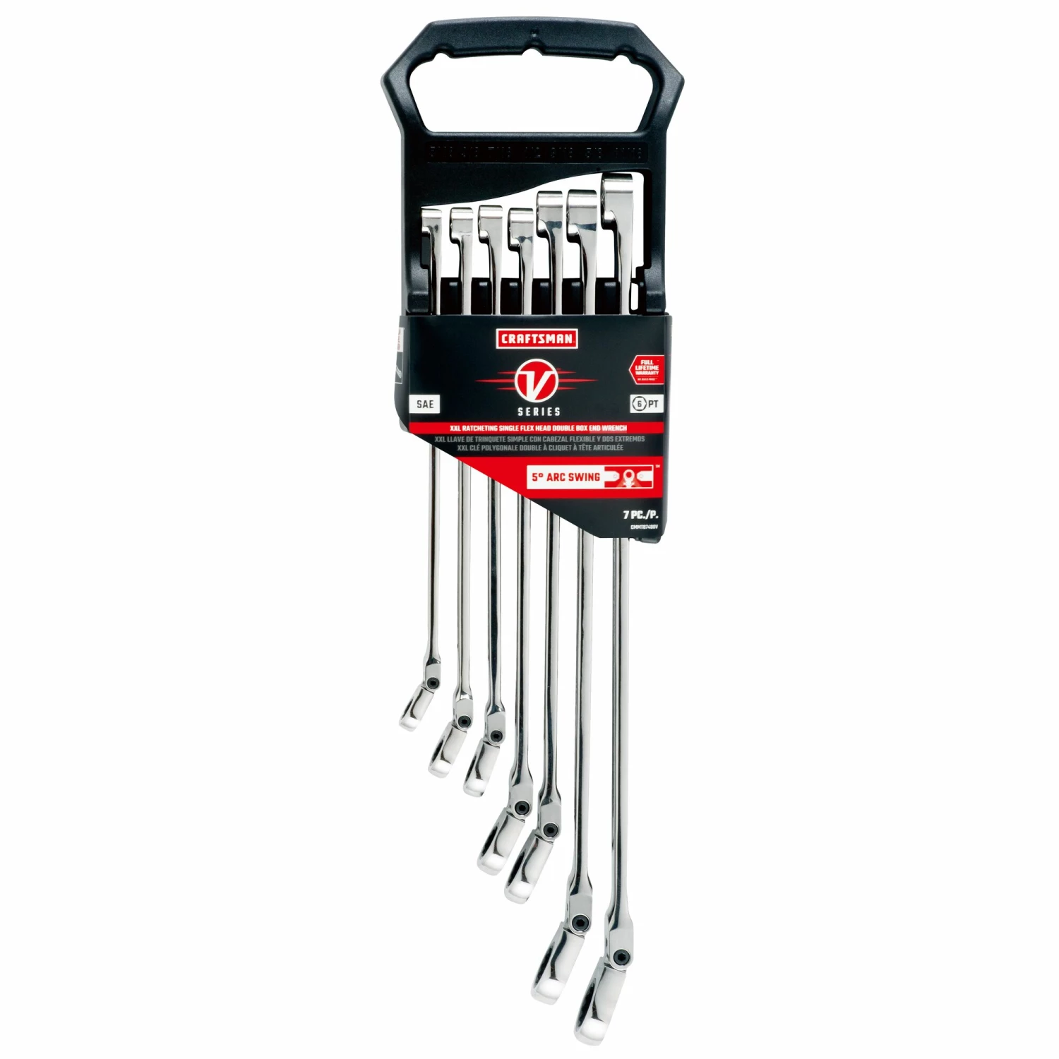 Promo ๐ CRAFTSMAN Ratchet Wrenches & Sets V-series 7-Piece Set 6-point Standard (SAE) Flexible Head Ratchet Wrench Set โจ 5 Promo ๐ CRAFTSMAN Ratchet Wrenches & Sets V-series 7-Piece Set 6-point Standard (SAE) Flexible Head Ratchet Wrench Set โจ - Image 5