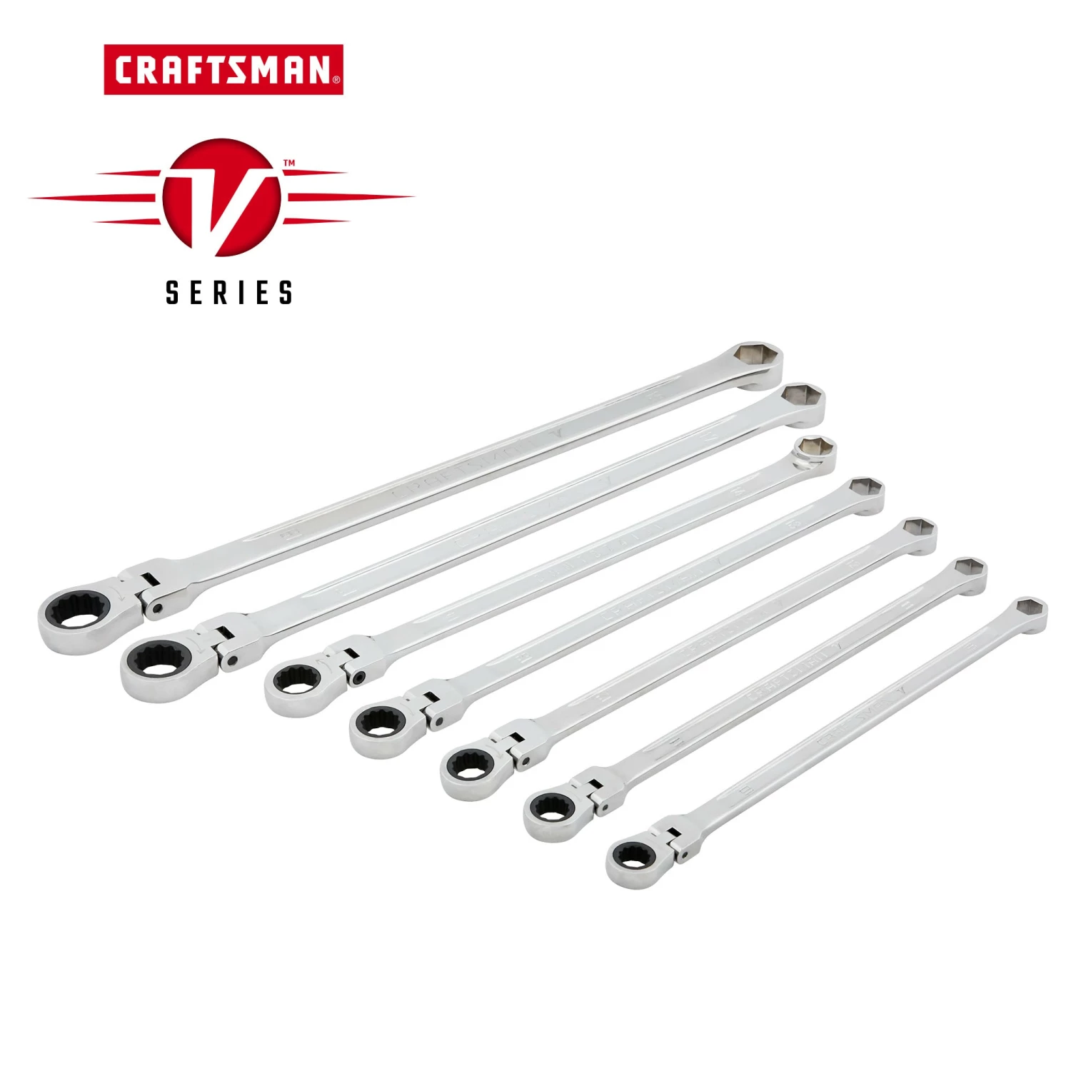 Promo ๐ CRAFTSMAN Ratchet Wrenches & Sets V-series 7-Piece Set 6-point Standard (SAE) Flexible Head Ratchet Wrench Set โจ 1 Promo ๐ CRAFTSMAN Ratchet Wrenches & Sets V-series 7-Piece Set 6-point Standard (SAE) Flexible Head Ratchet Wrench Set โจ