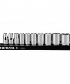 Best reviews of 🎉 CRAFTSMAN Sockets & Socket Sets V-Series 10-Piece Standard (SAE) 1/4-in Drive 6-point Set Shallow Socket Set ✔️ -Craftsman Official Shop 44778768