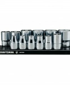 Discount ⭐ CRAFTSMAN Sockets & Socket Sets V-Series 12-Piece Standard (SAE) 3/8-in Drive 6-point Set Shallow Socket Set ⌛ -Craftsman Official Shop 44779757