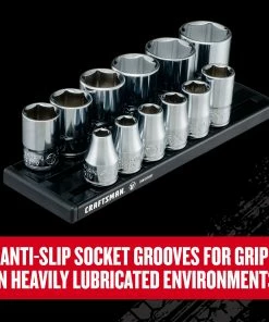 Discount ⭐ CRAFTSMAN Sockets & Socket Sets V-Series 12-Piece Standard (SAE) 3/8-in Drive 6-point Set Shallow Socket Set ⌛ -Craftsman Official Shop 44779791