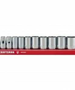 Discount ❤️ CRAFTSMAN Sockets & Socket Sets V-Series 10-Piece Metric 1/4-in Drive 6-point Set Shallow Socket Set 🛒 -Craftsman Official Shop 44780008