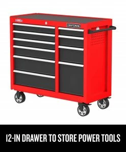 New 🧨 CRAFTSMAN Bottom Tool Cabinets 2000 Series 41-In 10-Drawer Cabinet - Red ✔️ -Craftsman Official Shop 44897192