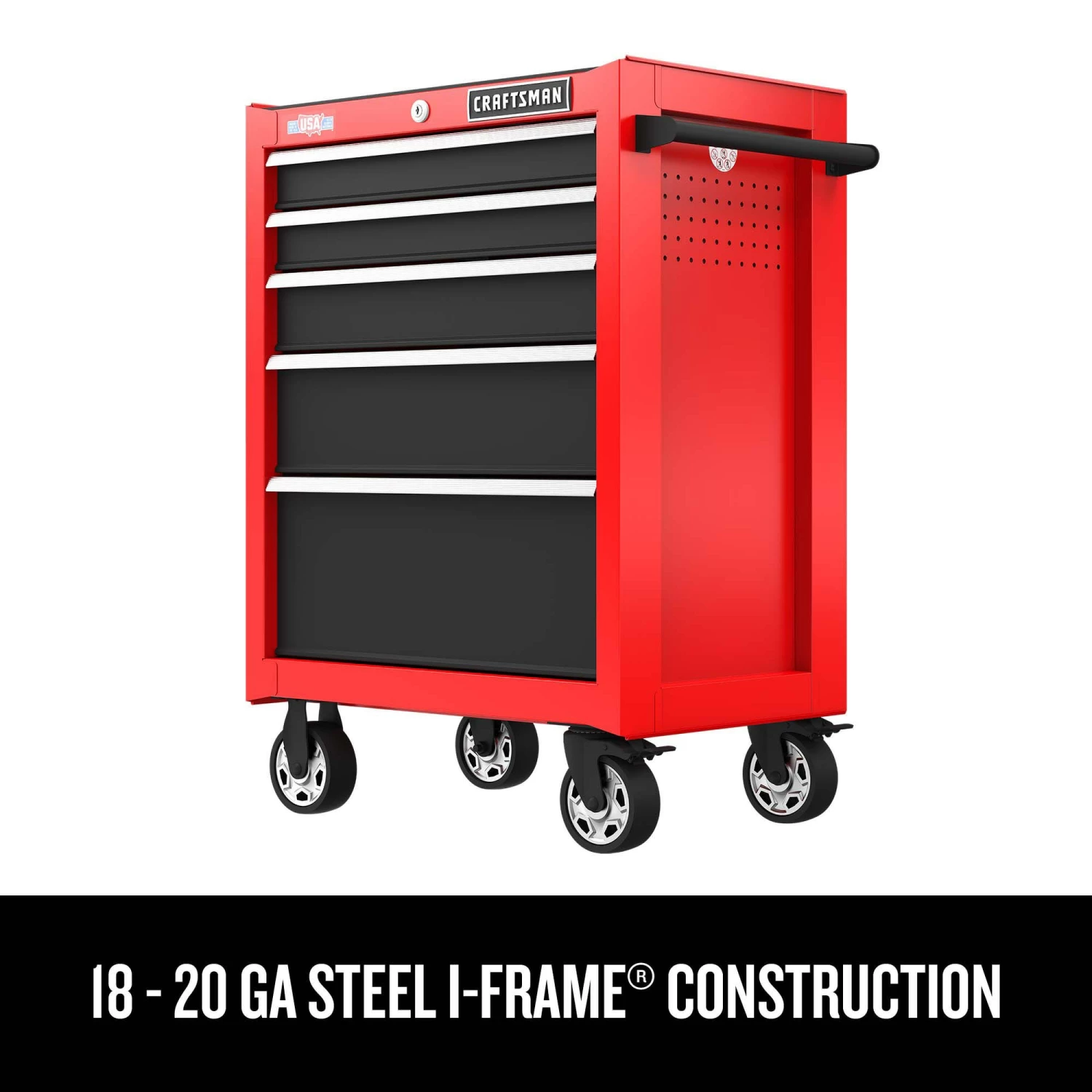 Flash Sale ❤️ CRAFTSMAN Bottom Tool Cabinets 2000 Series 27-In 5-Drawer Cabinet - Red ✨ 5 Flash Sale ❤️ CRAFTSMAN Bottom Tool Cabinets 2000 Series 27-In 5-Drawer Cabinet - Red ✨ - Image 5