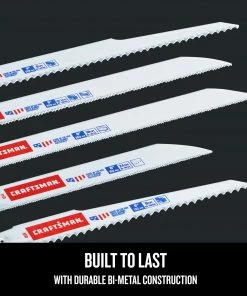 Outlet 🔥 CRAFTSMAN Reciprocating Saw Blades 11-Pack Bi-Metal Set Wood/Metal Cutting Reciprocating Saw Blade Set 🔥 -Craftsman Official Shop 45451077