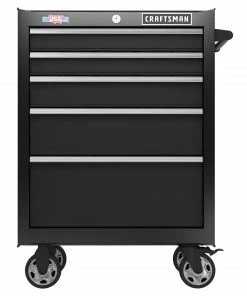 Best Sale 👍 CRAFTSMAN Bottom Tool Cabinets 2000 Series 26.5-in W x 37.5-in H 5-Drawer Steel Rolling Tool Cabinet (Black) 🧨 -Craftsman Official Shop 46448438