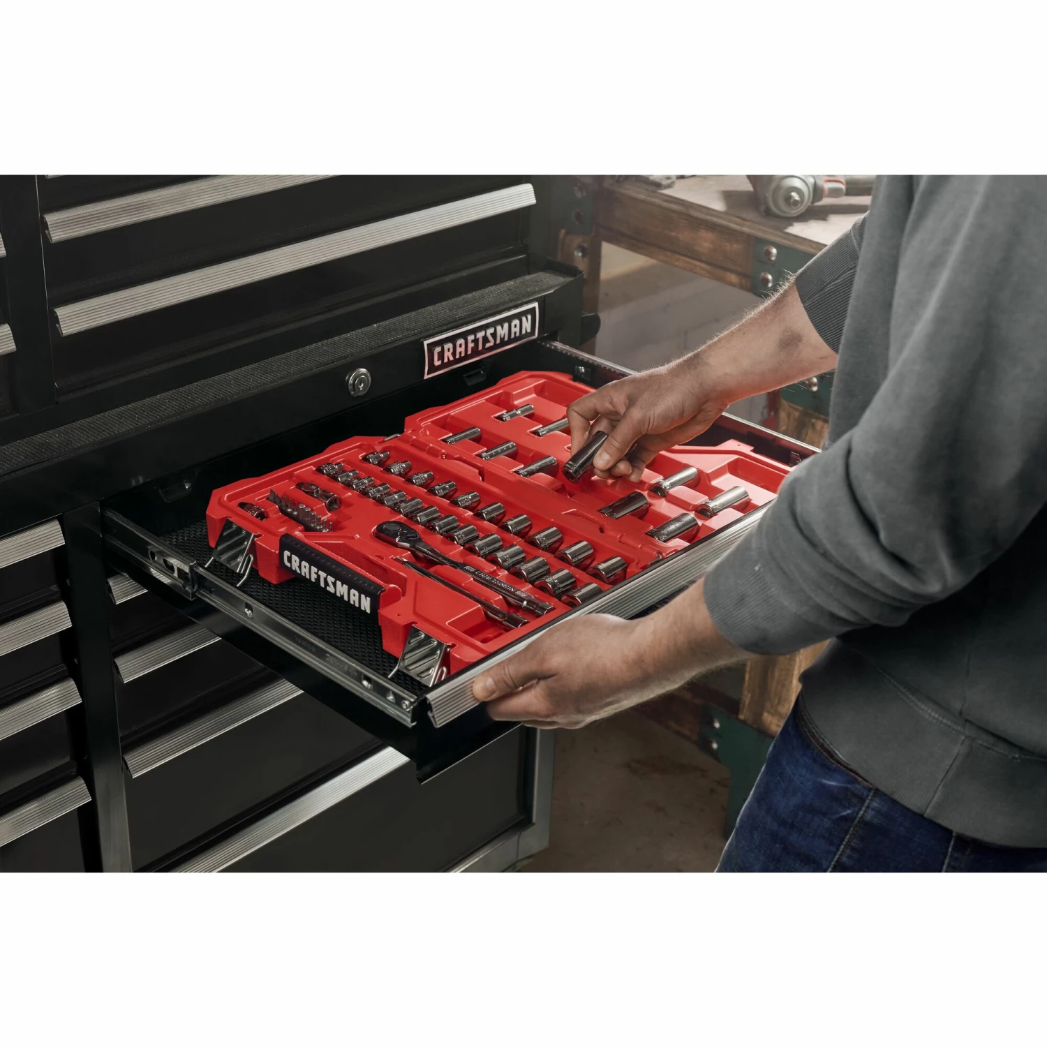 Brand new π CRAFTSMAN Top Tool Chests 2000 Series 51.5-in W x 24.7-in H 8-Drawer Steel Tool Chest (Black) π 5 Brand new π CRAFTSMAN Top Tool Chests 2000 Series 51.5-in W x 24.7-in H 8-Drawer Steel Tool Chest (Black) π - Image 5